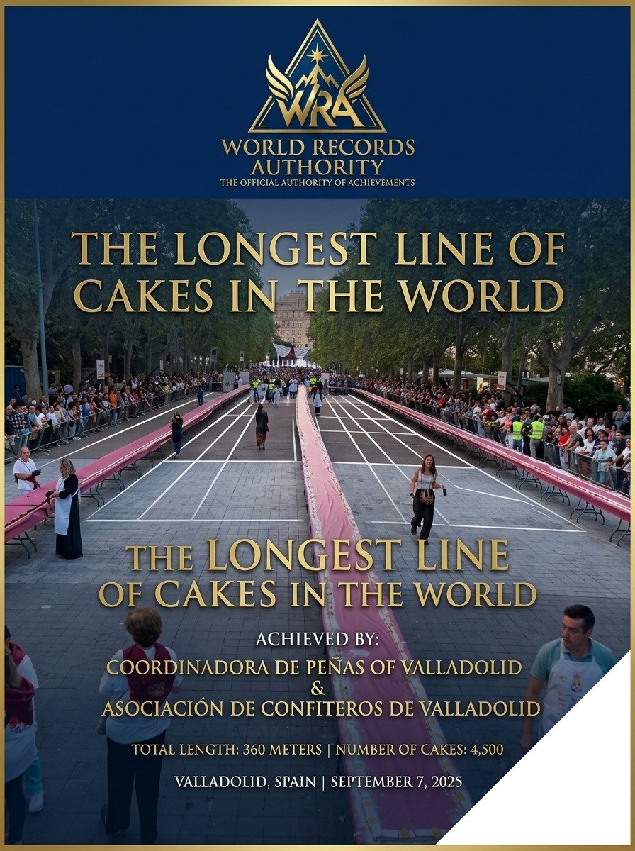 Longest Line of Cakes in the World