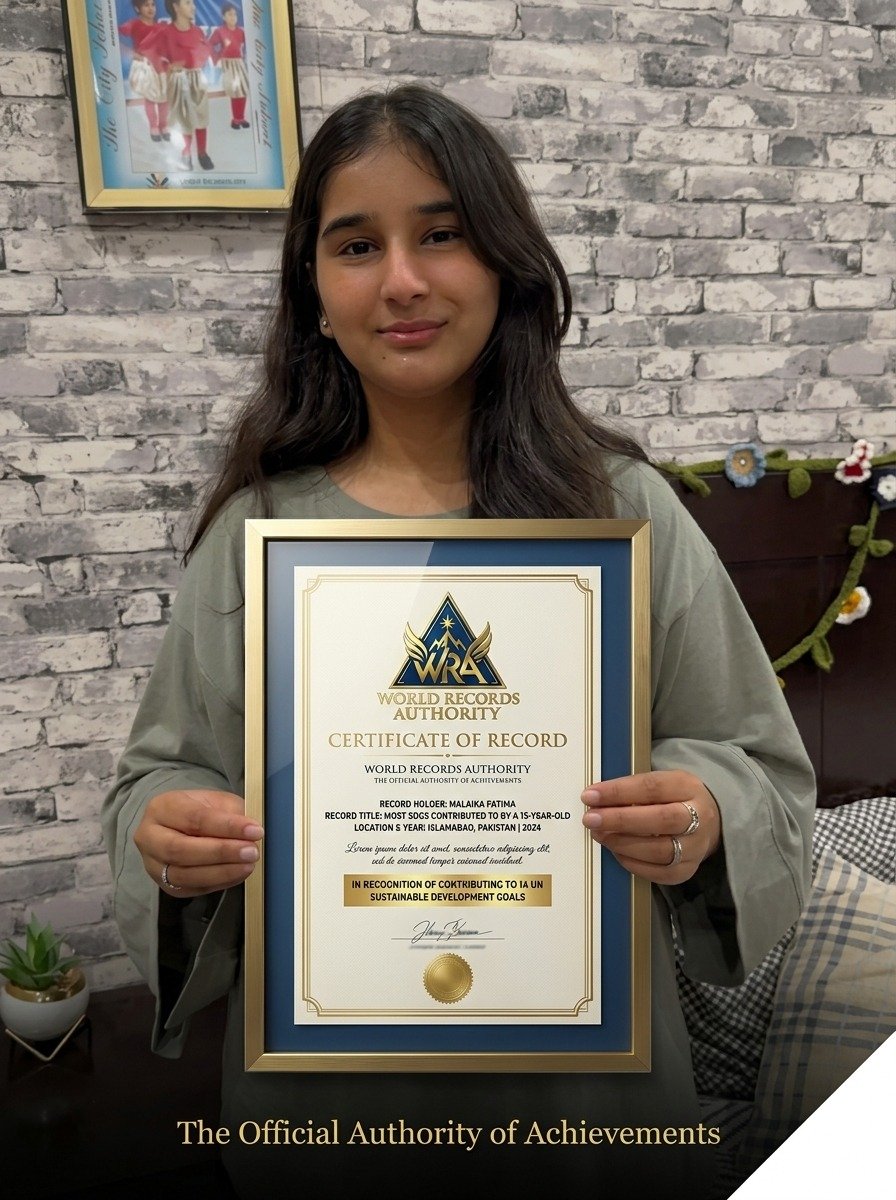 Most UN Sustainable Development Goals Addressed by a 15-Year-Old