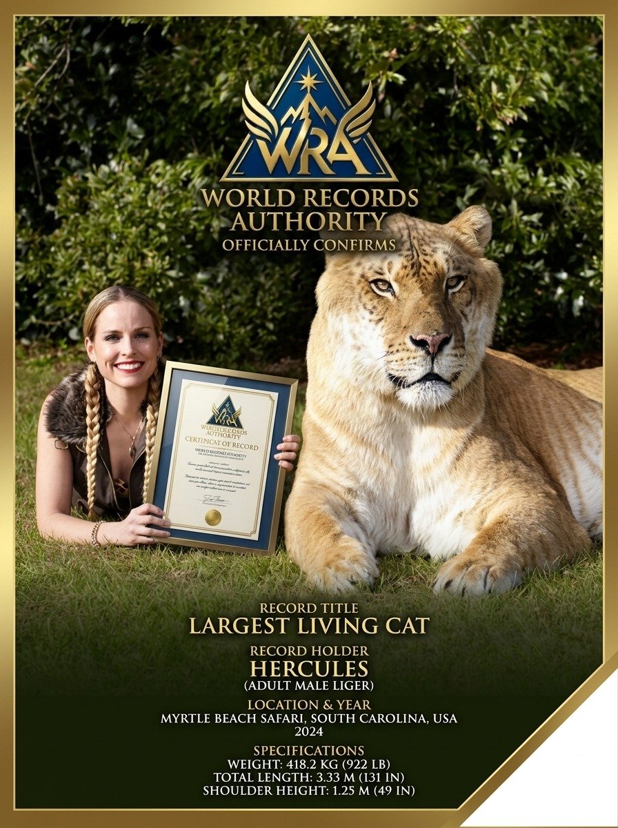 Hercules the liger largest living cat