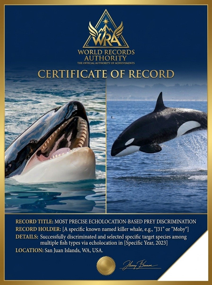 Orca โ Most Precise Echolocation-Based Prey Discrimination