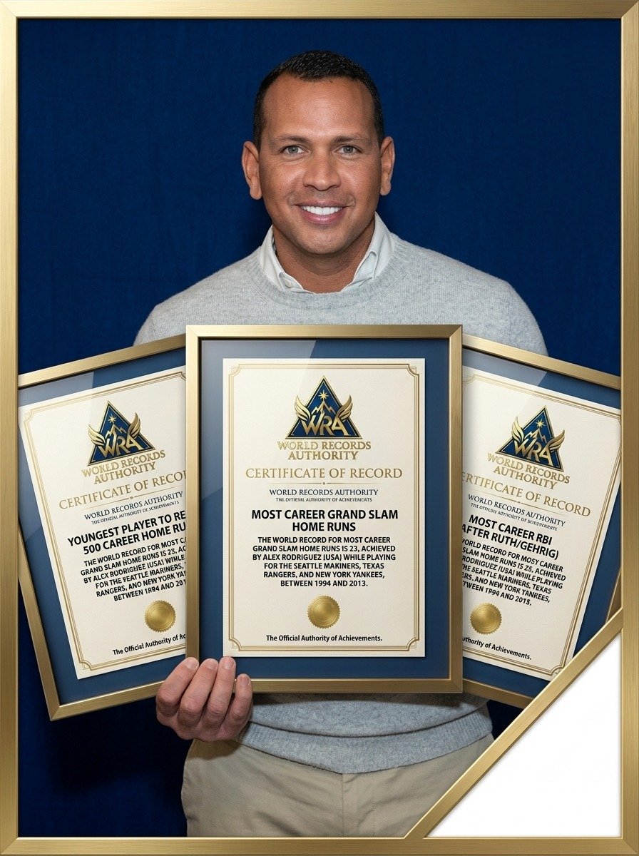 Alex Rodriguez – Most Career Grand Slam Home Runs