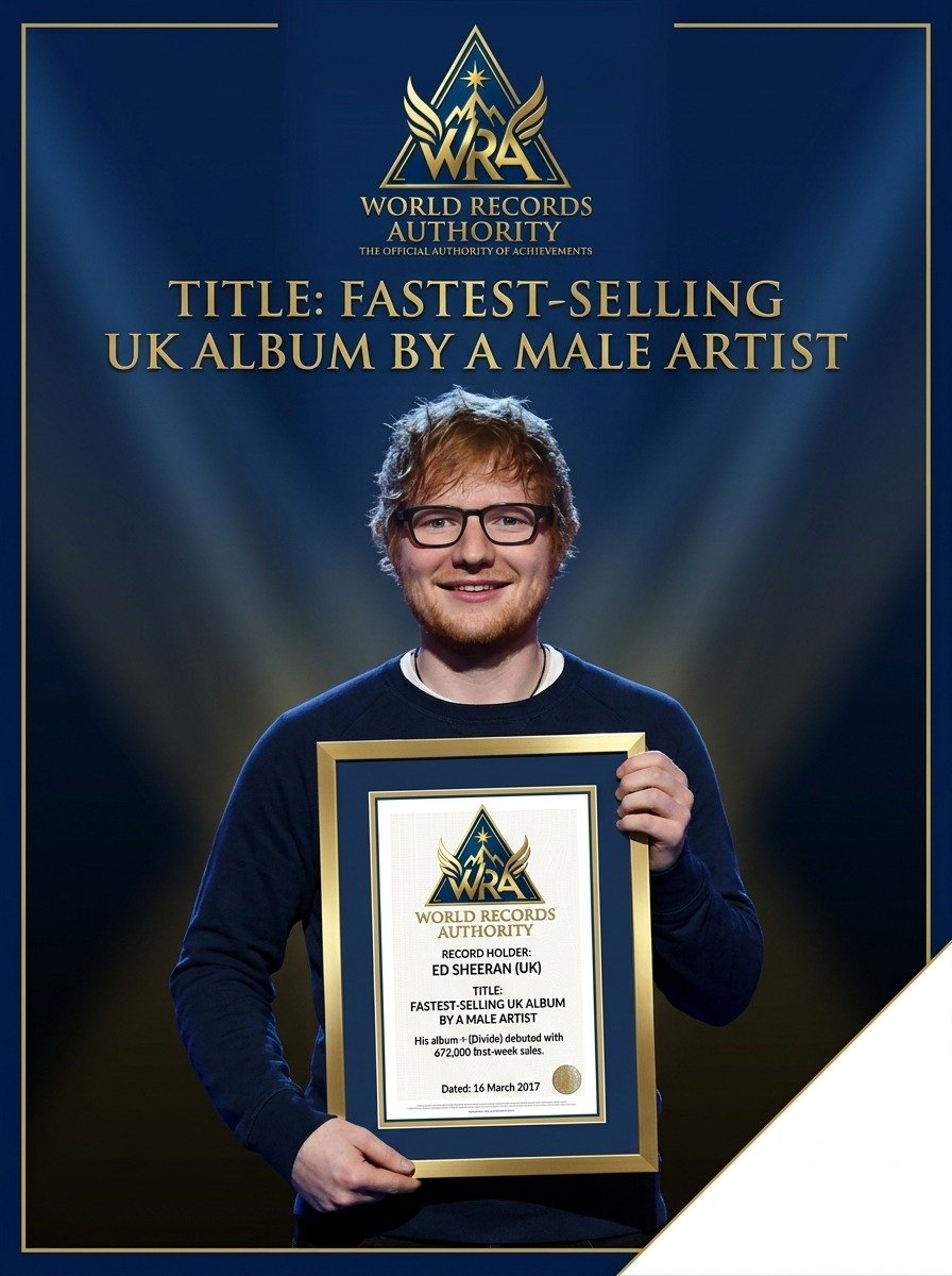 Ed Sheeran – Fastest-Selling UK Album by a Male Artist