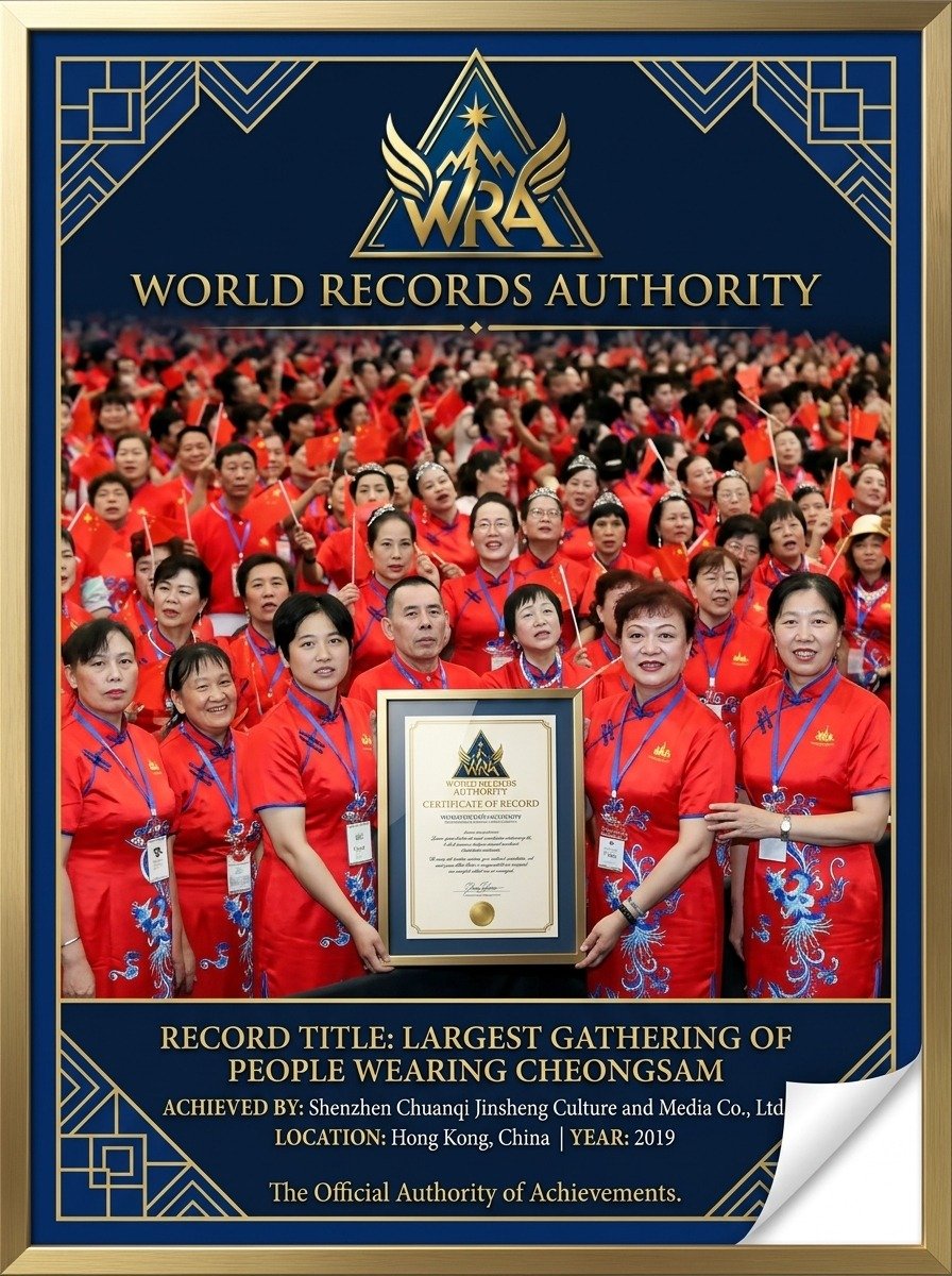 Largest Gathering of People Wearing Cheongsam