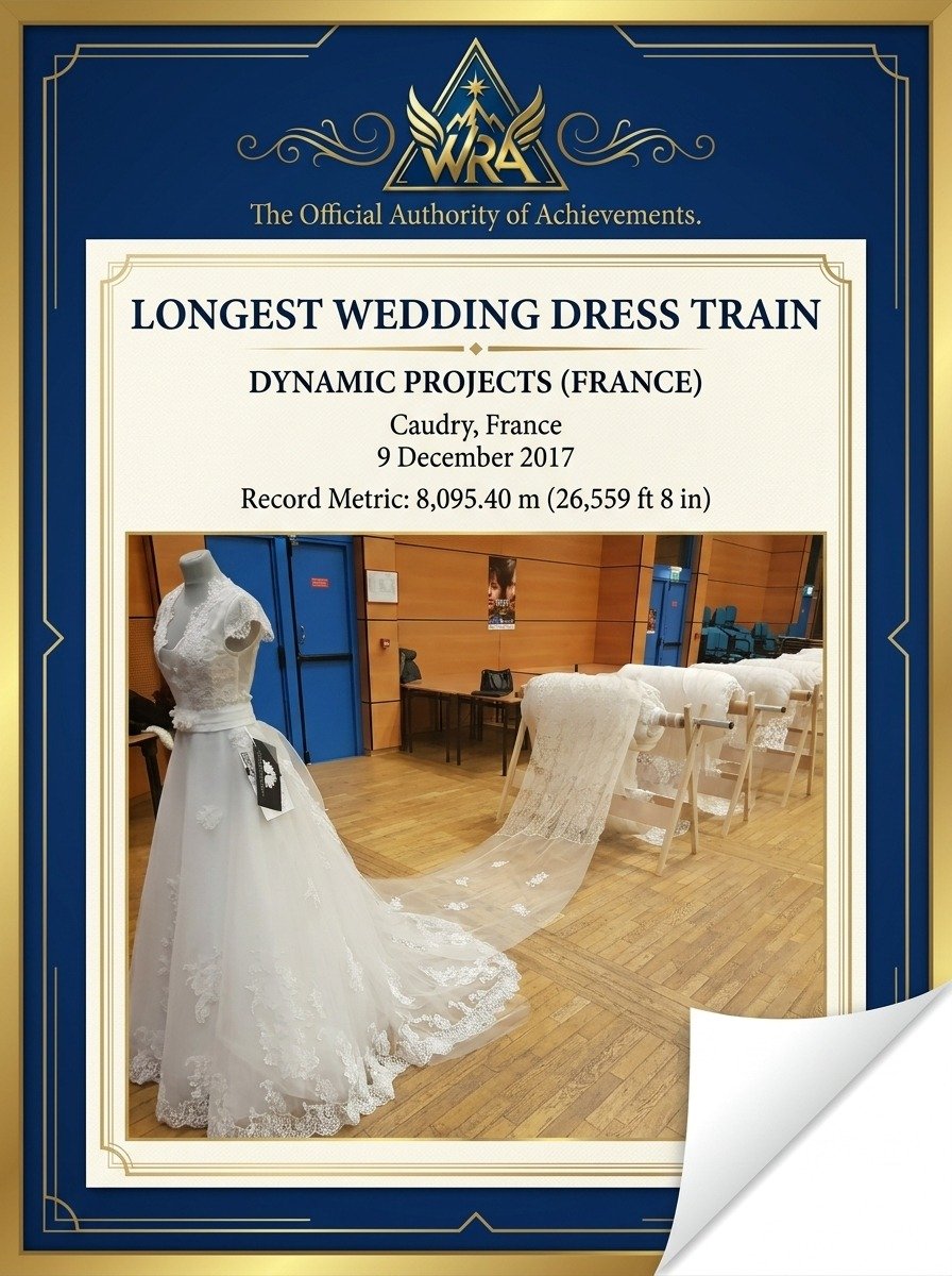 Longest Wedding Dress Train
