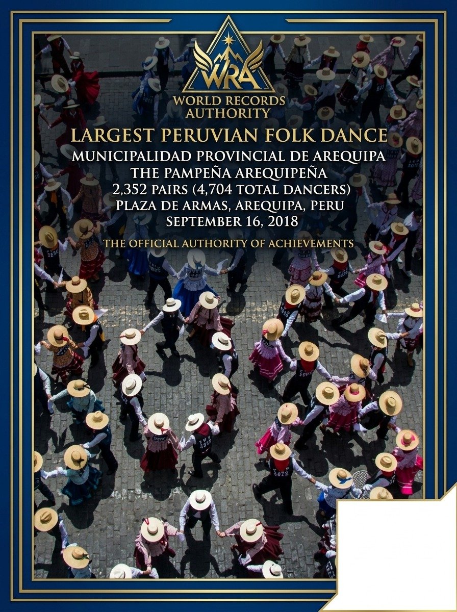 Largest Peruvian Folk Dance Pampeña Arequipeña