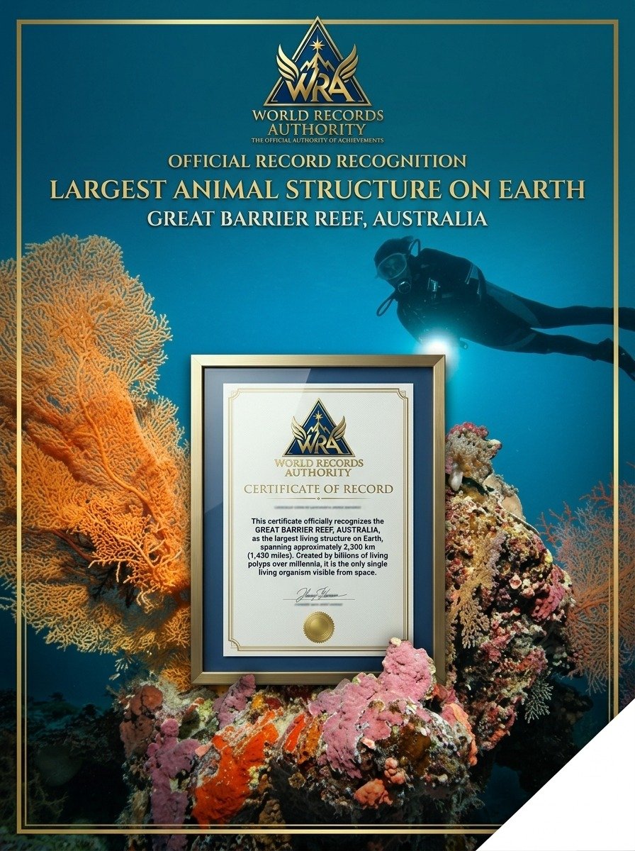 Great Barrier Reef Largest Animal Structure on Earth