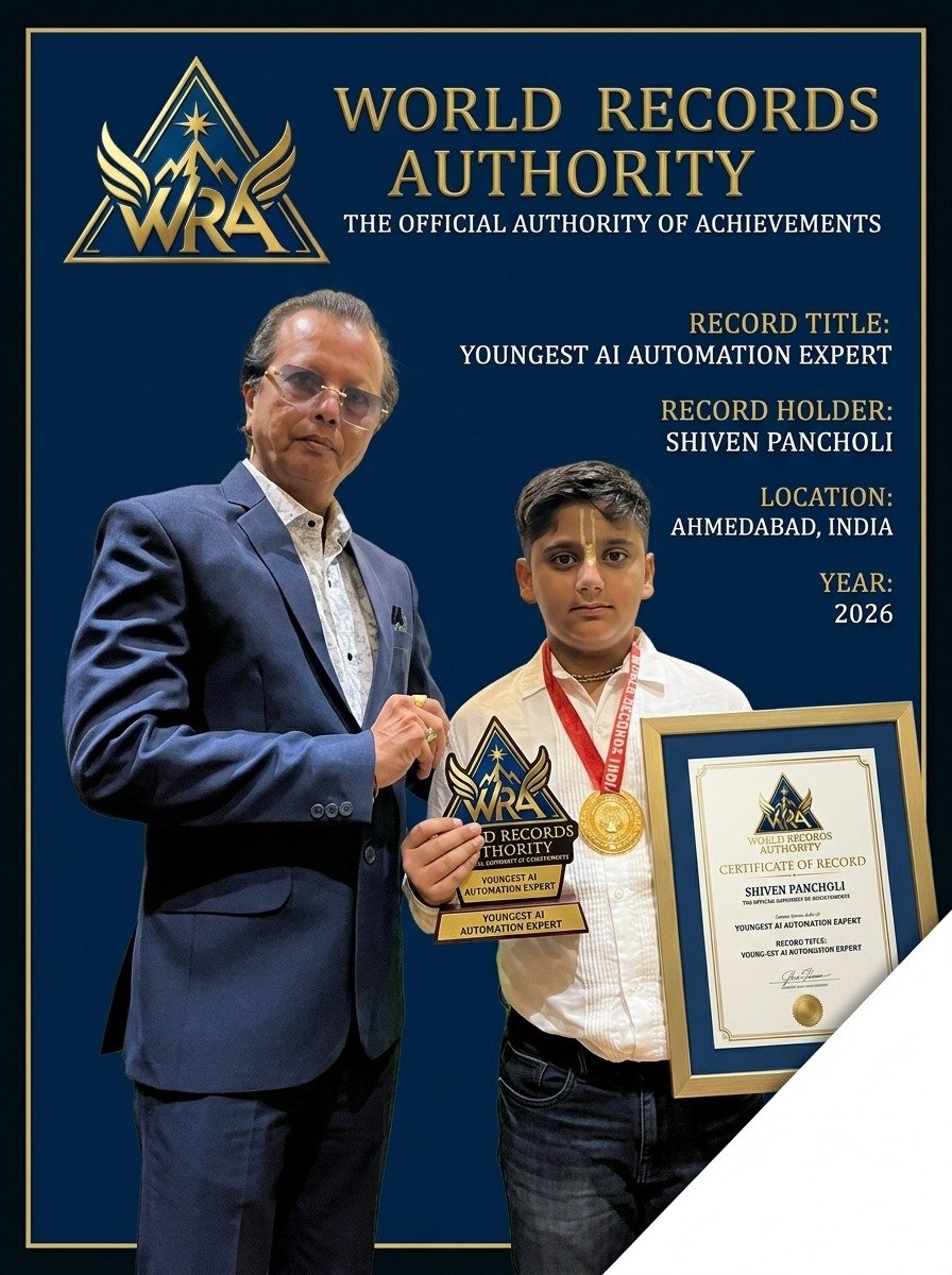 Shiven Pancholi Youngest AI Automation Expert
