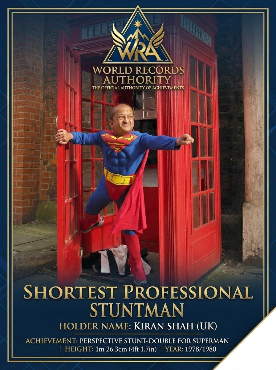 Kiran Shah Shortest Professional Stuntman