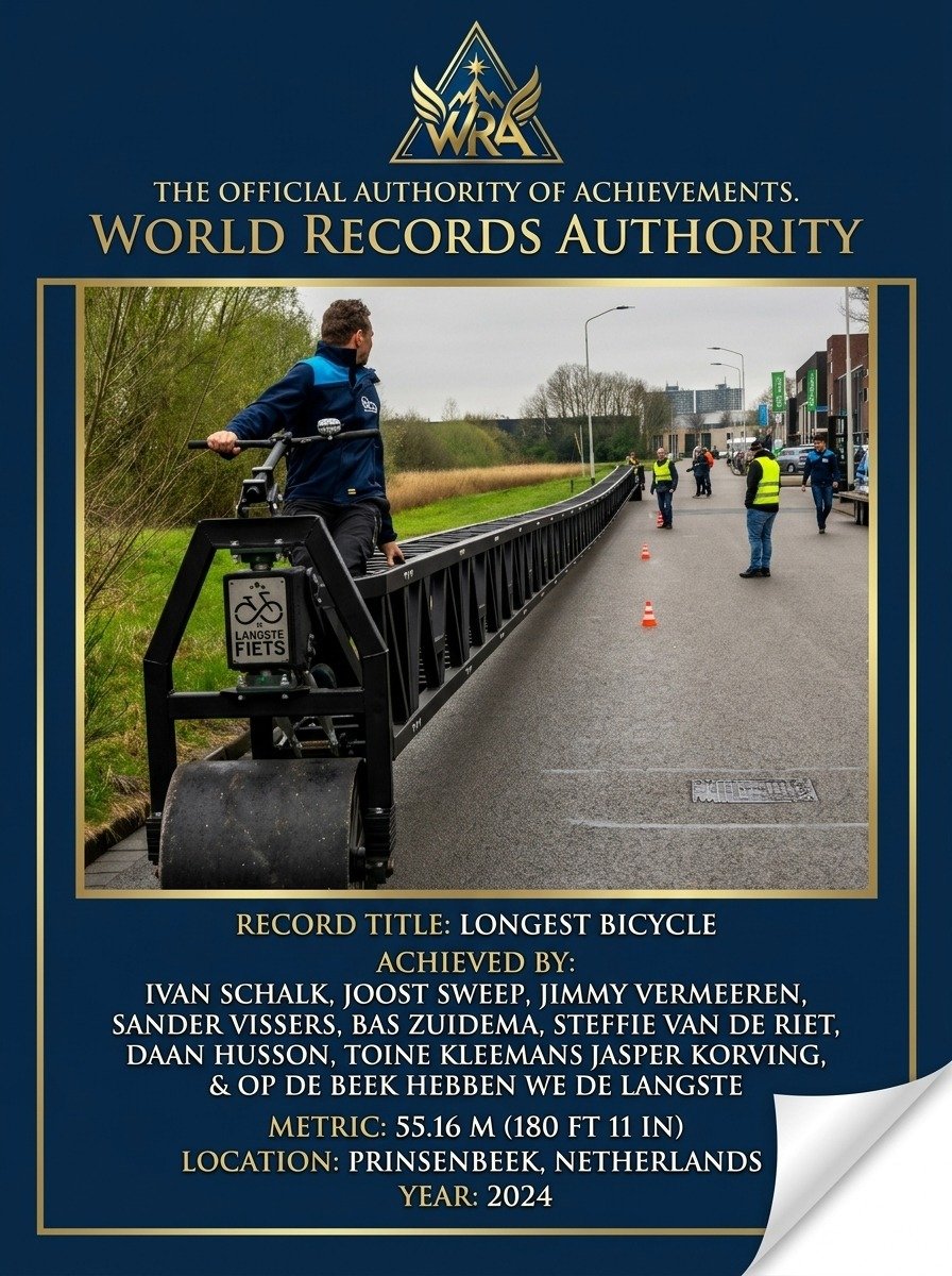 Ivan Schalk Longest Bicycle Prinsenbeek Netherlands