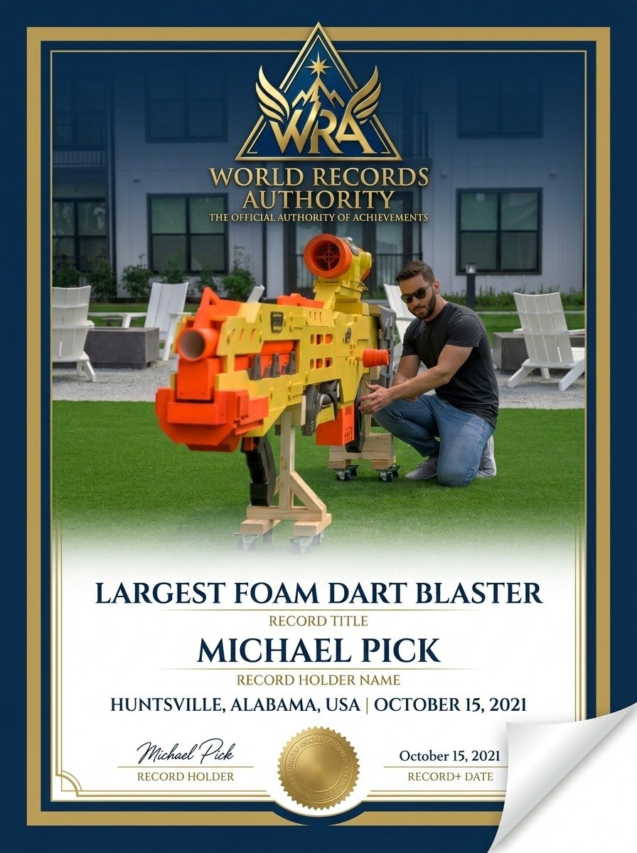 Michael Pick Largest Foam Dart Blaster