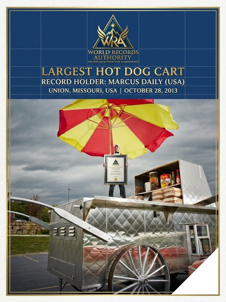 Marcus Daily Largest Hot Dog Cart