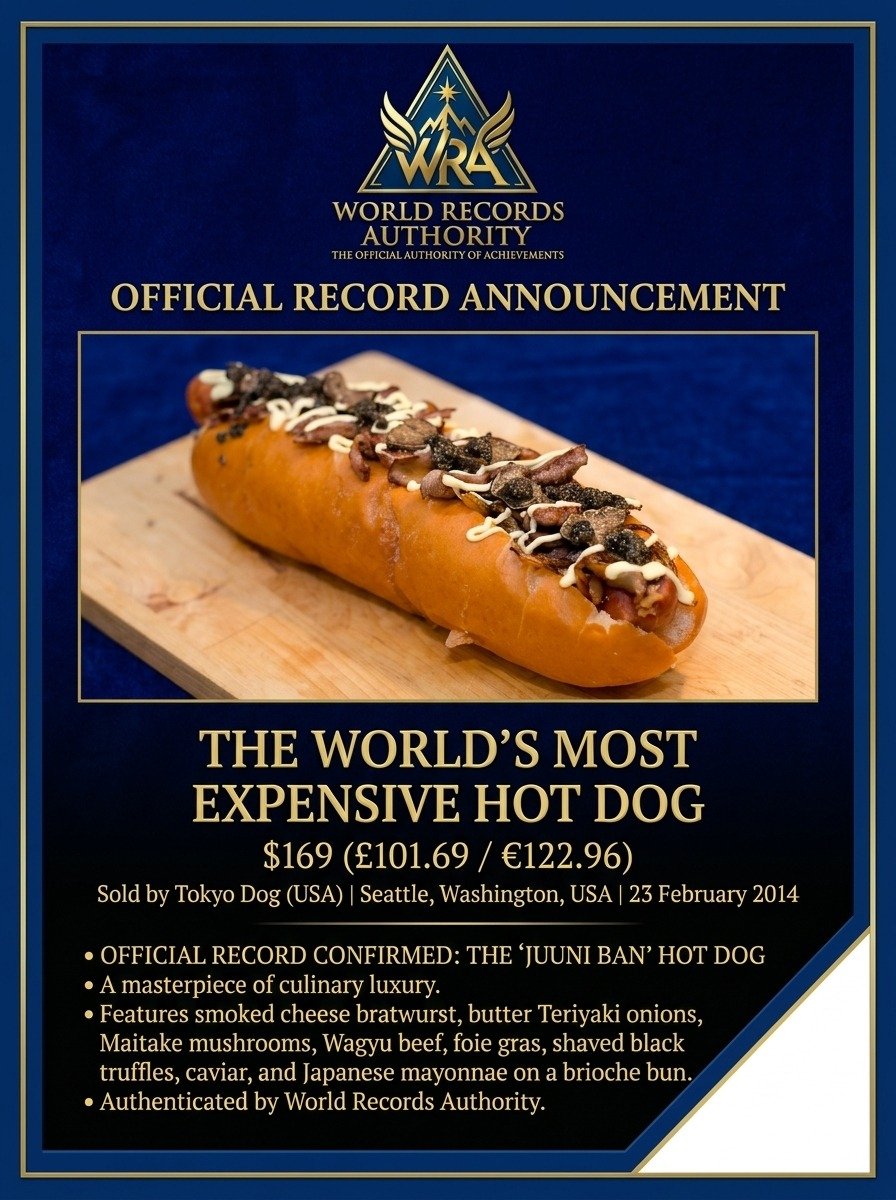 Tokyo Dog Juuni Ban World's Most Expensive Hot Dog