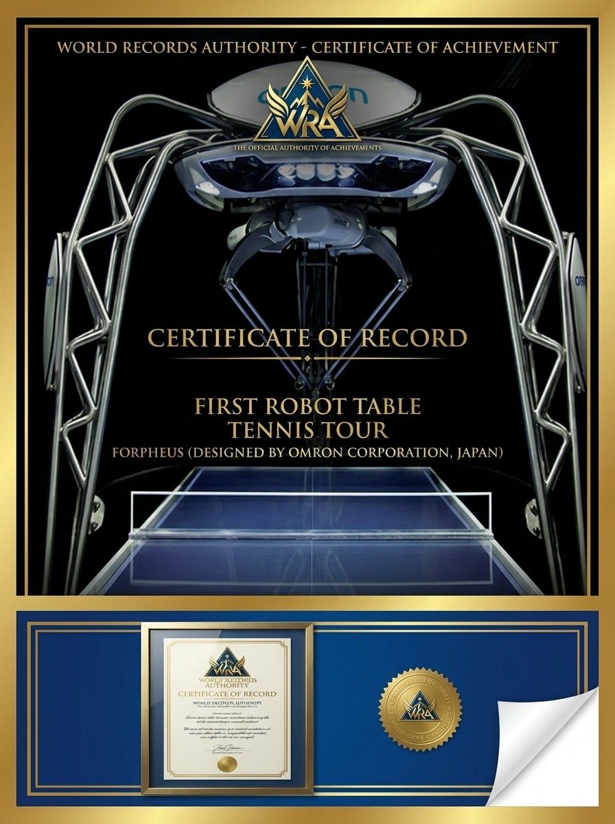 Forpheus Omron First Robot Table Tennis Tour