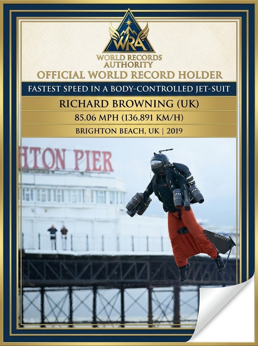 Richard Browning Fastest Jet-Suit Speed