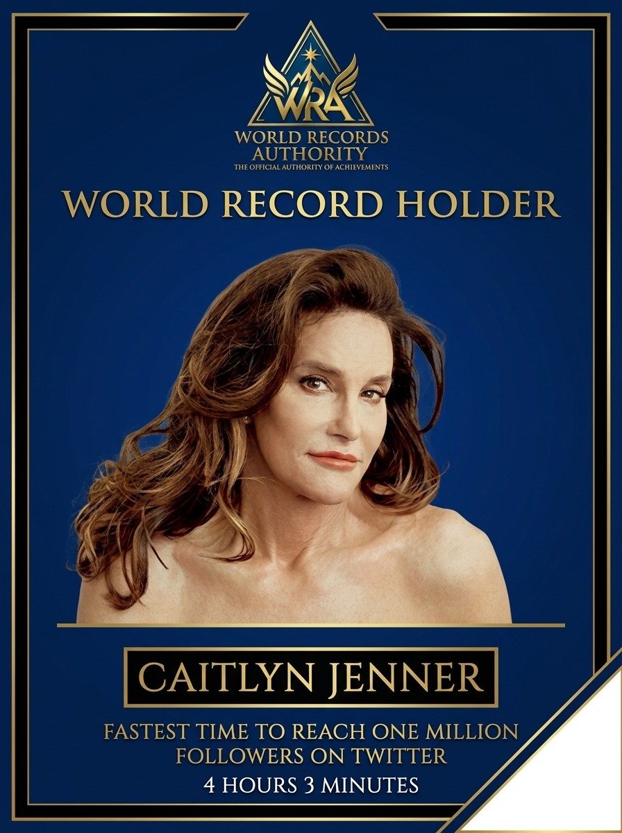 Caitlyn Jenner – Fastest Time to Reach One Million Twitter Followers