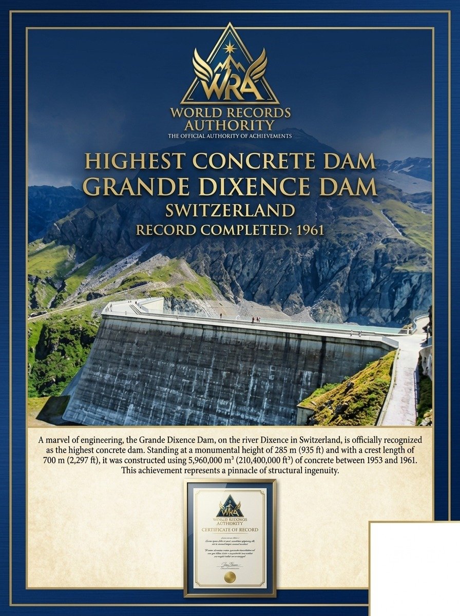 Grande Dixence Dam – Highest Concrete Dam