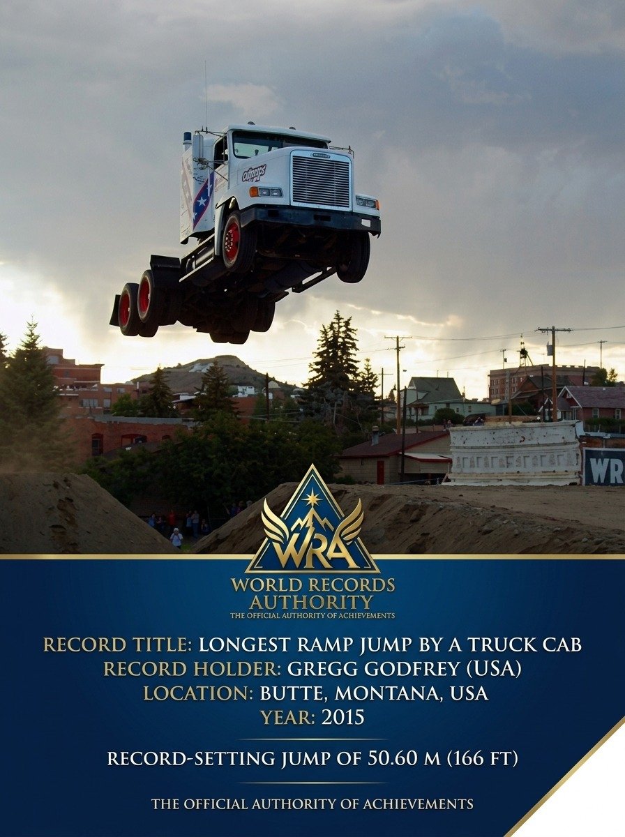 Gregg Godfrey – Longest Ramp Jump by a Truck Cab