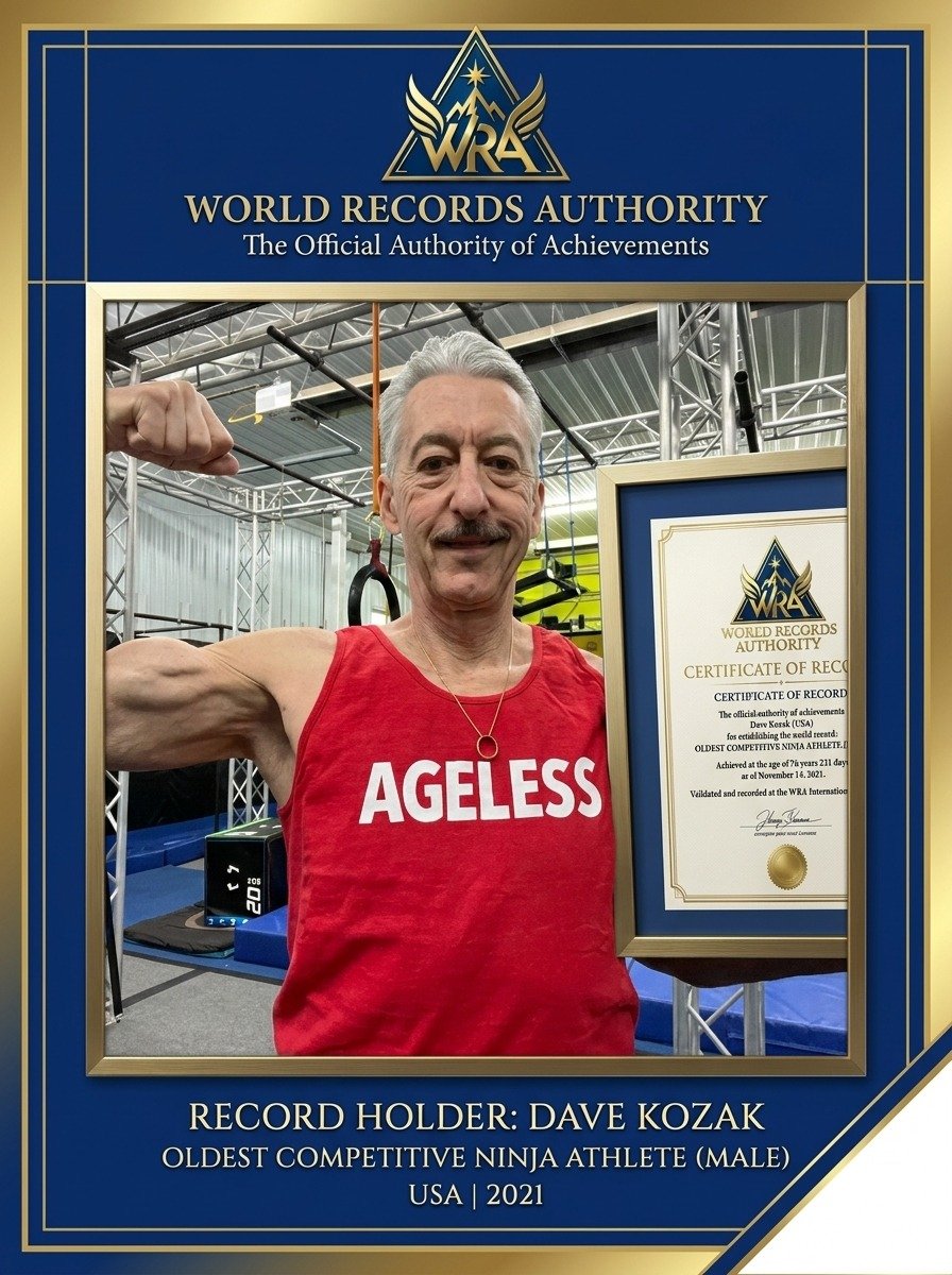 Dave Kozak – Oldest Competitive Ninja Athlete Male