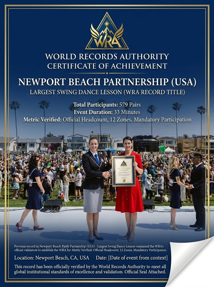 Newport Beach Partnership – Largest Swing Dance Lesson