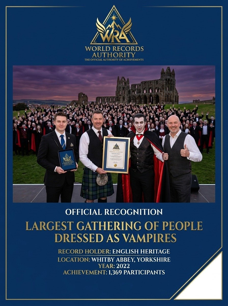 English Heritage – Largest Gathering of People Dressed as Vampires