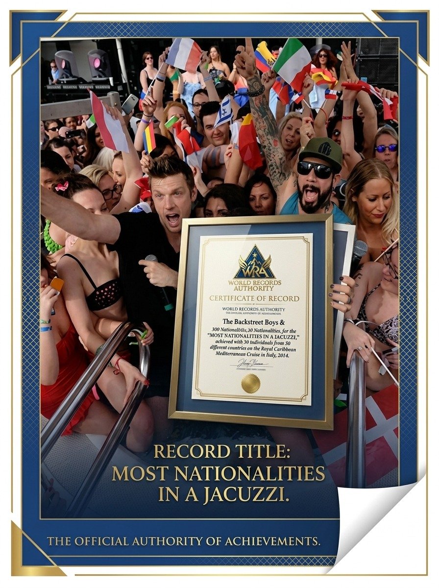 Backstreet Boys – Most Nationalities in a Jacuzzi