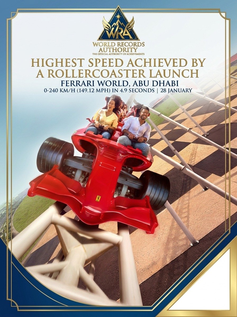 Formula Rossa – Highest Speed Achieved by a Rollercoaster Launch