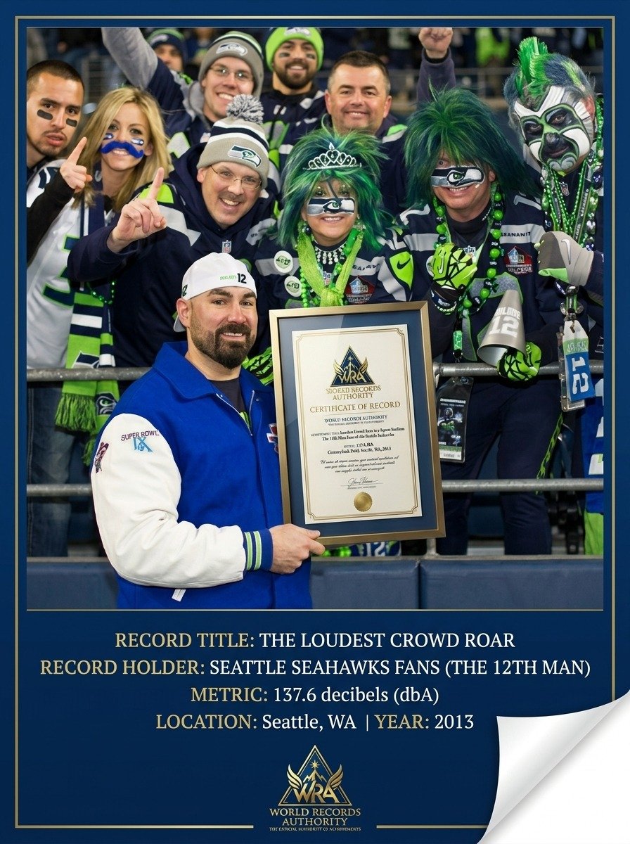Seattle Seahawks loudest crowd roar