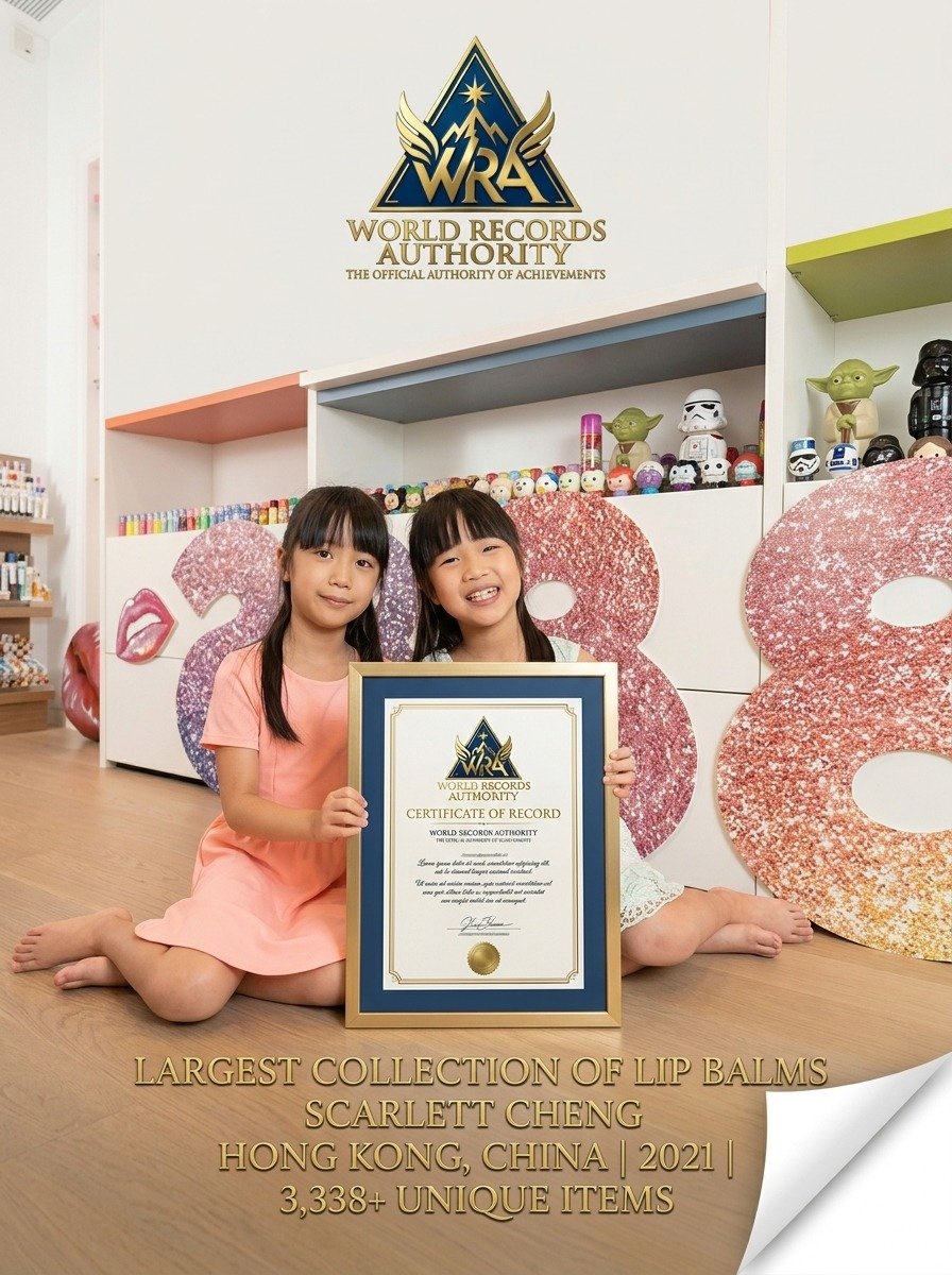 Scarlett Cheng Lip Balms World Record