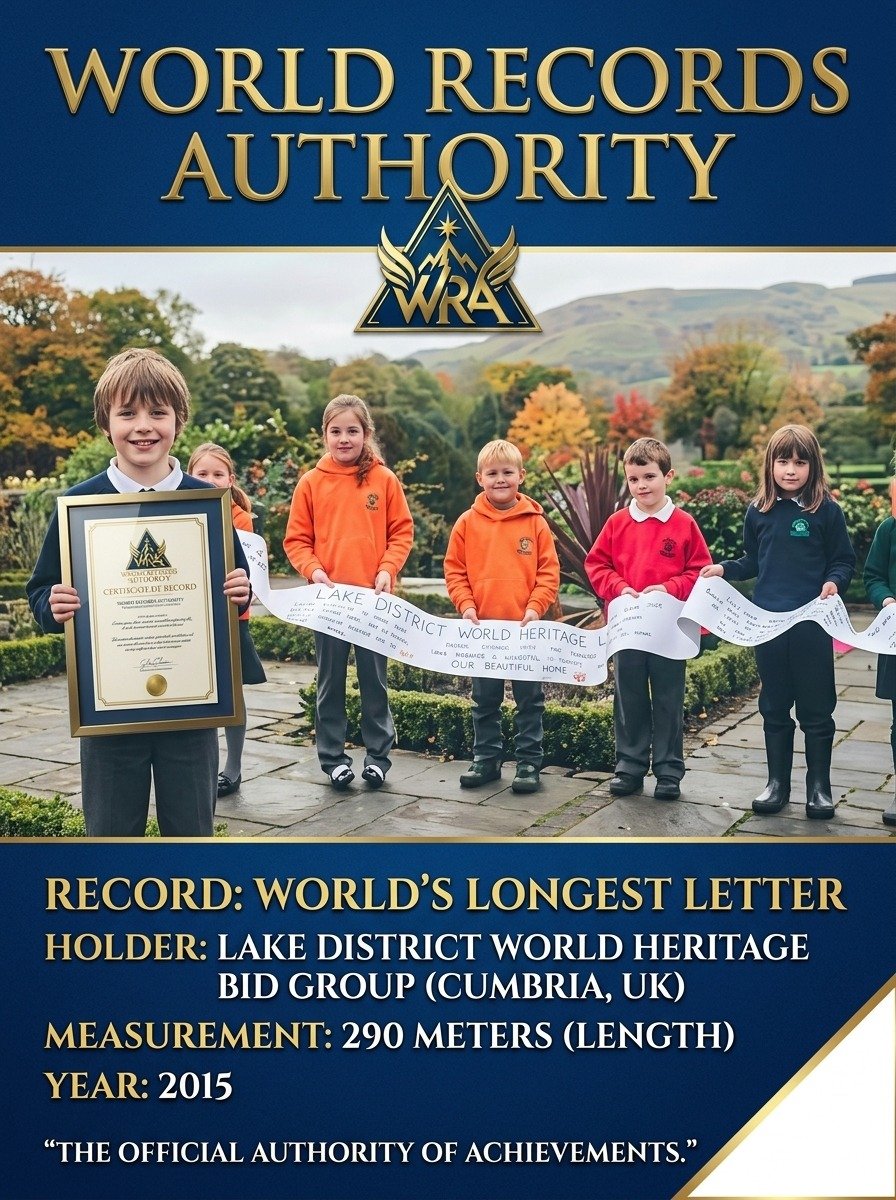 World's Longest Letter — Lake District, Cumbria, UK