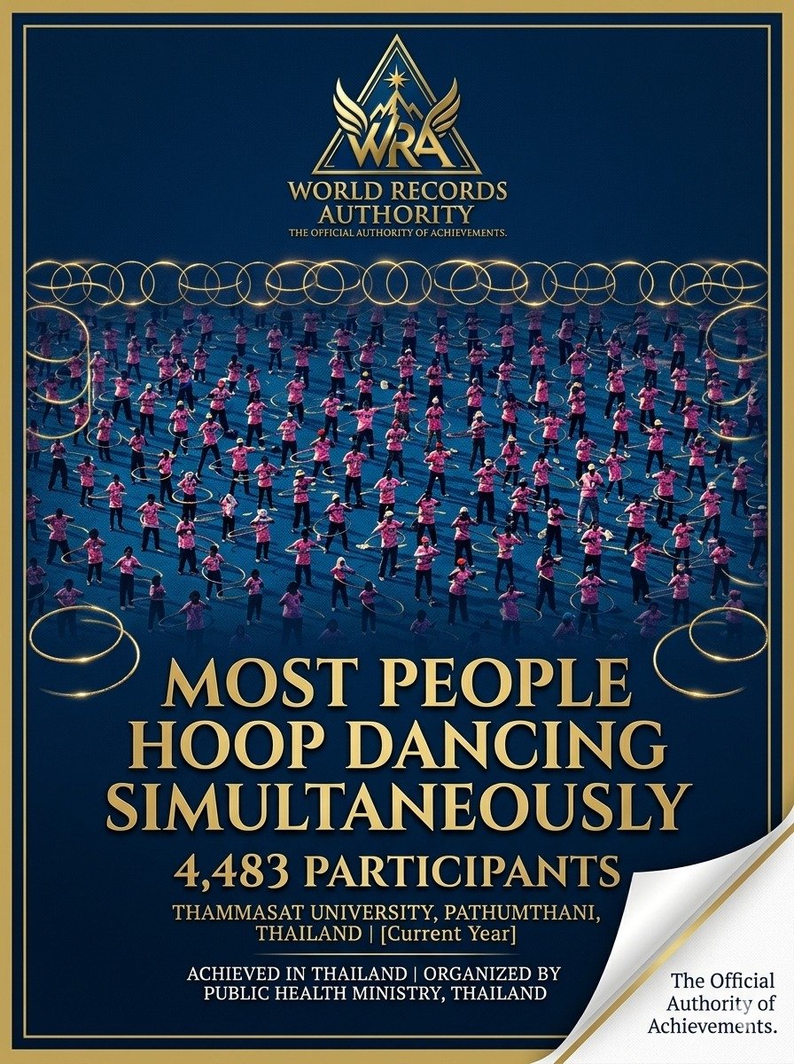 Most People Hoop Dancing Simultaneously