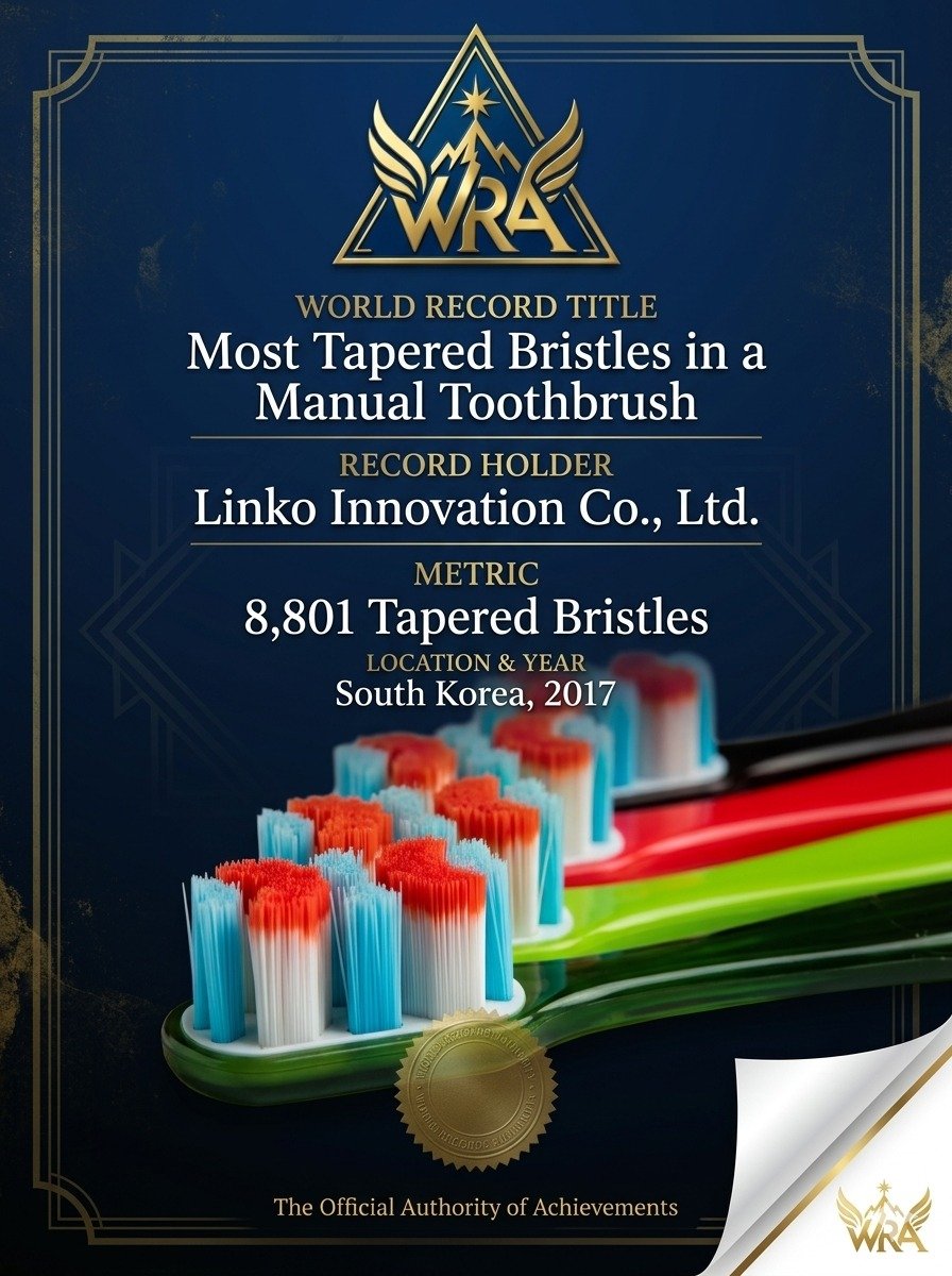Most Tapered Bristles in a Manual Toothbrush — Linko Innovation, South Korea 2017